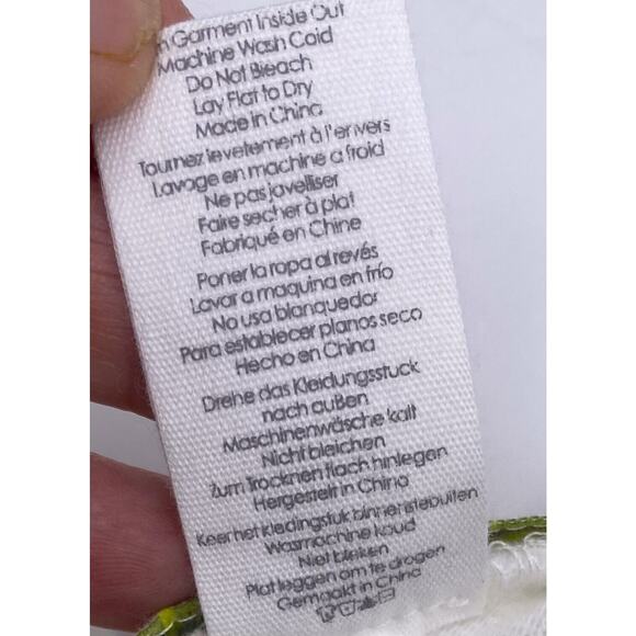 PJ Salvage White Pajama Shorts Intimates Silver Stars and Neon‎ Sides Sz M - Picture 10 of 10